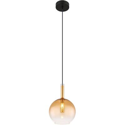 Globo Pendelleuchte - Schwarz - Metall - 18cm - Klassischer Stil Globo Pendelleuchte - Schwarz - Metall - 18cm - Klassischer Stil
