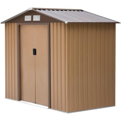 Outsunny Gartenhaus braun B/H/L: ca. 130x185x213 cm Outsunny Gartenhaus braun B/H/L: ca. 130x185x213 cm