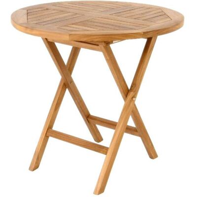 Vcm Teak Gartentisch Klappbar Ø80cm - Gartentisch Vcm Teak Gartentisch Klappbar Ø80cm - Gartentisch