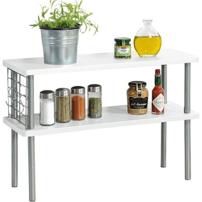 Kesper Küchenregal weiß Holz B/H/L: ca. 20x38x55 cm Kesper Küchenregal weiß Holz B/H/L: ca. 20x38x55 cm