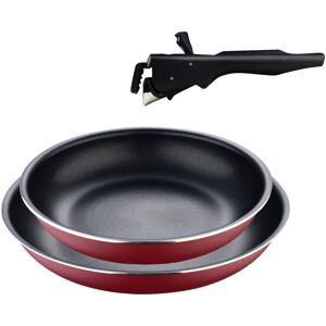 BERGNER Pfannenset Click u. cook rot Aluminium 3 tlg. BERGNER Pfannenset Click u. cook rot Aluminium 3 tlg.
