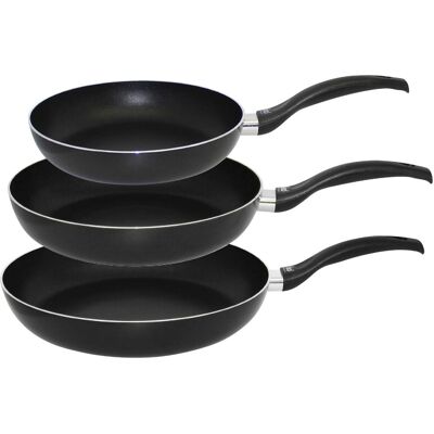 ELO Ducto 3-teiliges Kochgeschirr-Set - Antihaft, Induktion, Schwarz ELO Ducto 3-teiliges Kochgeschirr-Set - Antihaft, Induktion, Schwarz