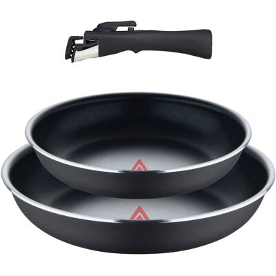 BERGNER Pfannenset CLICK & COOK silber Aluminium 3 tlg. BERGNER Pfannenset CLICK & COOK silber Aluminium 3 tlg.
