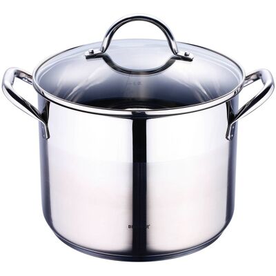 BERGNER Großraumtopf Gourmet silber Edelstahl H/D: ca. 18,5x24 cm BERGNER Großraumtopf Gourmet silber Edelstahl H/D: ca. 18,5x24 cm