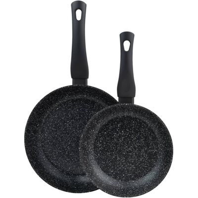 SAN IGNACIO Pfannen-Set IBON BLACK schwarz Aluminium 2 tlg. SAN IGNACIO Pfannen-Set IBON BLACK schwarz Aluminium 2 tlg.