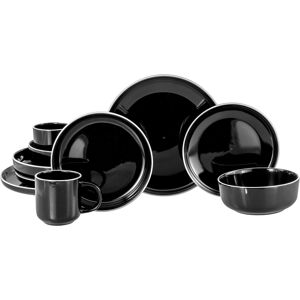 CreaTable Kombiservice Nordic Gourmet schwarz Steinzeug 10 tlg. CreaTable Kombiservice Nordic Gourmet schwarz Steinzeug 10 tlg.