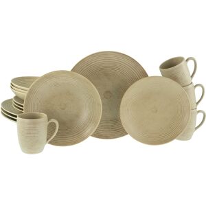 CreaTable Kombiservice Catania sand Steinzeug 16 tlg. CreaTable Kombiservice Catania sand Steinzeug 16 tlg.