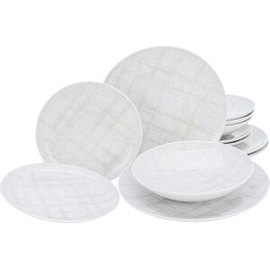 CREATABLE Home - Shabby Chic Porzellan Geschirr-Set 12-tlg. für 4 CREATABLE Home - Shabby Chic Porzellan Geschirr-Set 12-tlg. für 4
