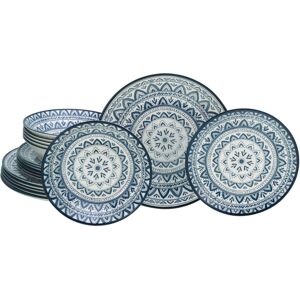 CreaTable Tafelservice Mexico blau Steingut 18 tlg. CreaTable Tafelservice Mexico blau Steingut 18 tlg.