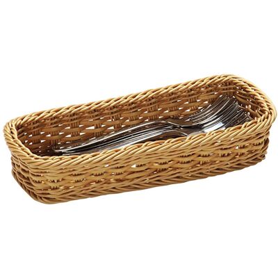 Kesper Besteckkorb braun Kunststoff B/H/L: ca. 11,5x28x275 cm Kesper Besteckkorb braun Kunststoff B/H/L: ca. 11,5x28x275 cm