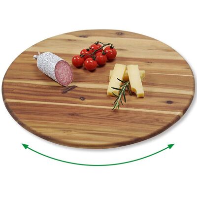 Kesper Dreh und Servierplatte natur Akazie B/H/L: ca. 40x4x40 cm Kesper Dreh und Servierplatte natur Akazie B/H/L: ca. 40x4x40 cm