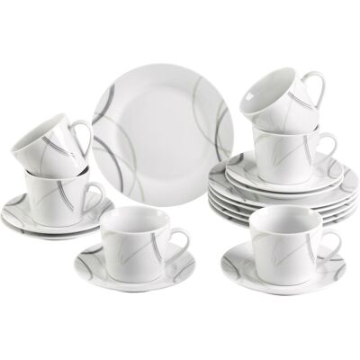 Sensation Kaffeeservice weiß Porzellan 18 tlg. Sensation Kaffeeservice weiß Porzellan 18 tlg.
