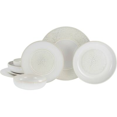 CreaTable Tafelservice Unico Toscania offwhite Steinzeug 8 tlg. CreaTable Tafelservice Unico Toscania offwhite Steinzeug 8 tlg.
