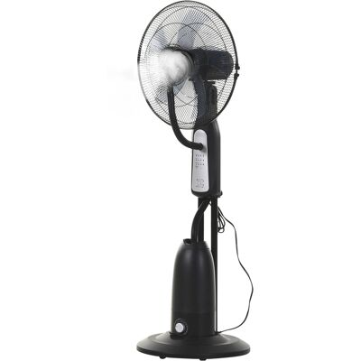 HOMCOM Standventilator mit Wasserzerstäuber schwarz Metall Kunststoff H/D: ca. 120x44 cm HOMCOM Standventilator mit Wasserzerstäuber schwarz Metall Kunststoff H/D: ca. 120x44 cm