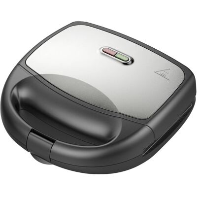 Emerio Sandwichtoaster silber schwarz Metall Kunststoff B/H/L: ca. 22x9,6x23,2 cm Emerio Sandwichtoaster silber schwarz Metall Kunststoff B/H/L: ca. 22x9,6x23,2 cm