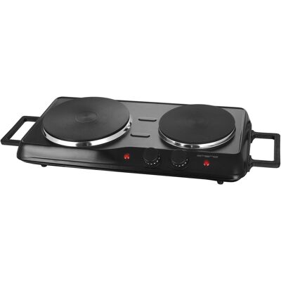 Emerio Doppelkochplatte HP-114482.5 schwarz Metall B/H/T: ca. 58x8x25 cm Emerio Doppelkochplatte HP-114482.5 schwarz Metall B/H/T: ca. 58x8x25 cm