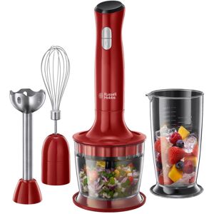 Russell Hobbs Stabmixer-Set 24700-56 rot schwarz Kunststoff Edelstahl B/H/T: ca. 9x41x6 cm