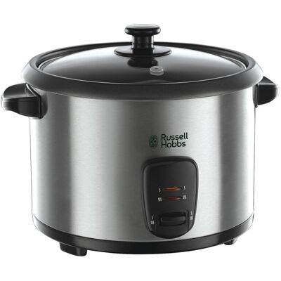 Russell Hobbs Reiskocher 19750-56 Edelstahl schwarz Edelstahl B/H/T: ca. 28x32x24,5 cm ca. 1,8 l Russell Hobbs Reiskocher 19750-56 Edelstahl schwarz Edelstahl B/H/T: ca. 28x32x24,5 cm ca. 1,8 l