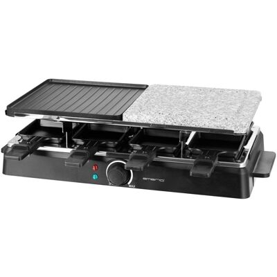 Emerio Raclette RG-126708.2 schwarz Metall Kunststoff B/H/L: ca. 25,2x12,5x48,9 cm Emerio Raclette RG-126708.2 schwarz Metall Kunststoff B/H/L: ca. 25,2x12,5x48,9 cm