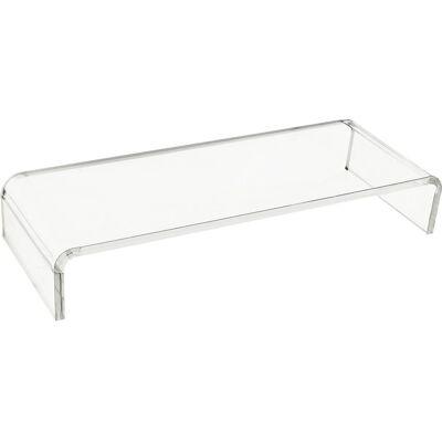 Homcom Transparenter Monitorständer - 53x19x9cm - Unterstützt 30kg Homcom Transparenter Monitorständer - 53x19x9cm - Unterstützt 30kg