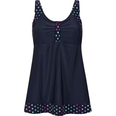 feel good Tankini-Top marine-magenta-bedruckt female 50C feel good Tankini-Top marine-magenta-bedruckt female 50C