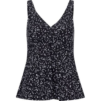 Sieh an! Tankini-Oberteil schwarz-weiß-bedruckt female 48D Sieh an! Tankini-Oberteil schwarz-weiß-bedruckt female 48D