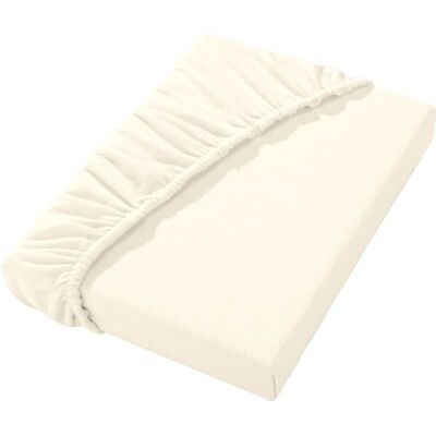 DORMISETTE WITT-PBK-Beige Feinbiber Spannbettlaken - Bettlaken DORMISETTE WITT-PBK-Beige Feinbiber Spannbettlaken - Bettlaken