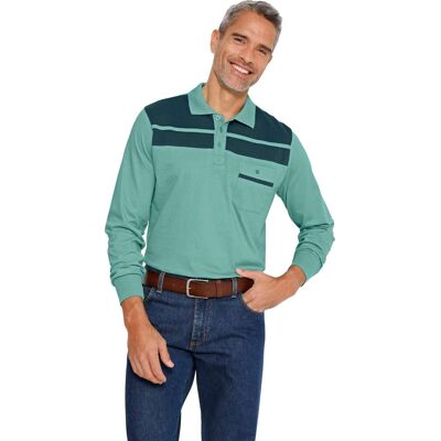Sieh an! Poloshirt salbei-petrol male 44/46 Sieh an! Poloshirt salbei-petrol male 44/46