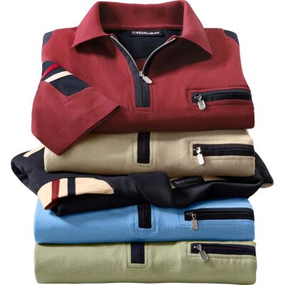 Catamaran Poloshirt marine male 56/58 Catamaran Poloshirt marine male 56/58