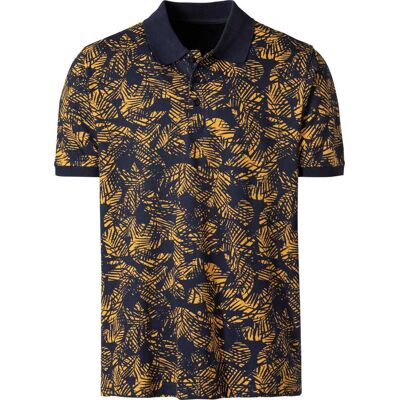Catamaran Kurzarmshirt marine-ocker-gemustert male 56/58 Catamaran Kurzarmshirt marine-ocker-gemustert male 56/58