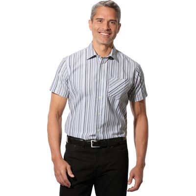 Sieh an! Kurzarmhemd schwarz-gestreift male 43/44 Sieh an! Kurzarmhemd schwarz-gestreift male 43/44