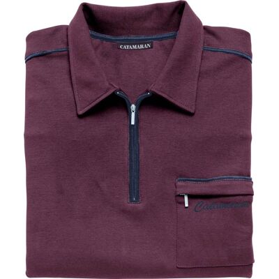Catamaran Poloshirt aubergine male 52/54 Catamaran Poloshirt aubergine male 52/54