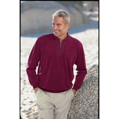 CATAMARAN Lila Sweatshirt - Unisex, Polokragen, Langarm, Baumwolle CATAMARAN Lila Sweatshirt - Unisex, Polokragen, Langarm, Baumwolle
