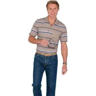 Sieh an! Poloshirt beige-gestreift male 44/46 Sieh an! Poloshirt beige-gestreift male 44/46