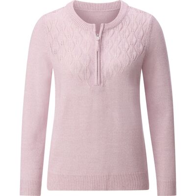 Sieh an! Rundhalspullover rosé-meliert female 46 Sieh an! Rundhalspullover rosé-meliert female 46