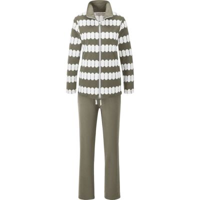 FEEL GOOD Grüner Bedruckter Interlock Hausanzug - Homewear-Set FEEL GOOD Grüner Bedruckter Interlock Hausanzug - Homewear-Set