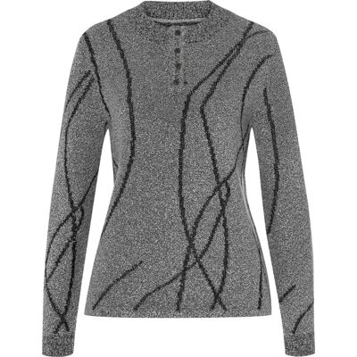 Sieh an! Bouclé-Pullover steingrau-meliert female 44 Sieh an! Bouclé-Pullover steingrau-meliert female 44