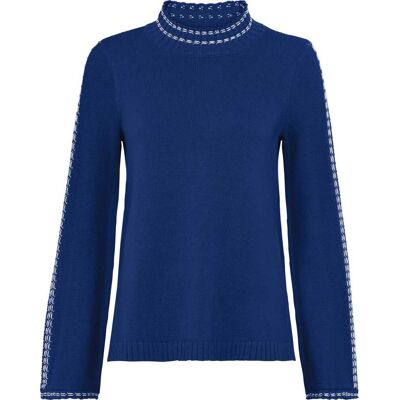 heine Stehkragenpullover royalblau female 46 heine Stehkragenpullover royalblau female 46