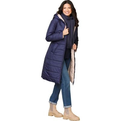 Sieh an! Steppmantel marine-beige female 40 Sieh an! Steppmantel marine-beige female 40