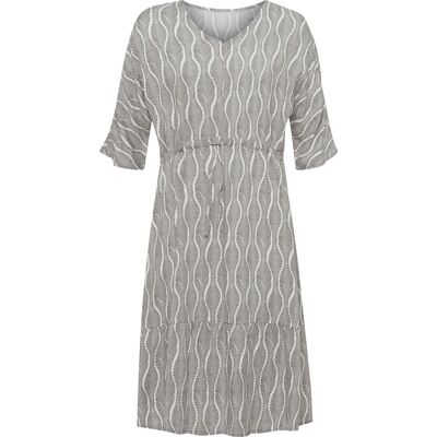 Sieh an! Sommerkleid ecru-anthrazit-bedruckt female 42 Sieh an! Sommerkleid ecru-anthrazit-bedruckt female 42