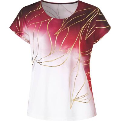 Sieh an! Print-Shirt dunkelrot-goldfarben-bedruckt female 36 Sieh an! Print-Shirt dunkelrot-goldfarben-bedruckt female 36