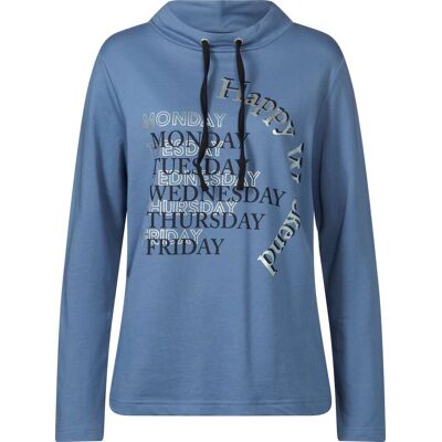 Sieh an! Sweatshirt mittelblau-marine-bedruckt female 48 Sieh an! Sweatshirt mittelblau-marine-bedruckt female 48