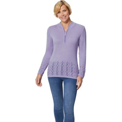 Sieh an! Stehkragenpullover flieder female 50 Sieh an! Stehkragenpullover flieder female 50