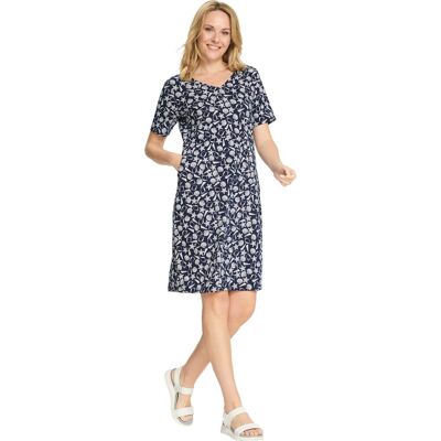 Sieh an! Jerseykleid marine-ecru-bedruckt female 42 Sieh an! Jerseykleid marine-ecru-bedruckt female 42
