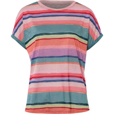 heine T-Shirt flamingo-jade-geringelt female 40 heine T-Shirt flamingo-jade-geringelt female 40