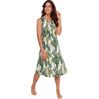 Sieh an! Sommerkleid champagner-oliv-bedruckt female 40/42 Sieh an! Sommerkleid champagner-oliv-bedruckt female 40/42