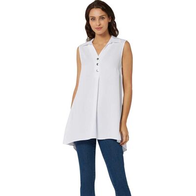 INSPIRATIONEN - Modell 52 - Ärmellose fließende Bluse INSPIRATIONEN - Modell 52 - Ärmellose fließende Bluse