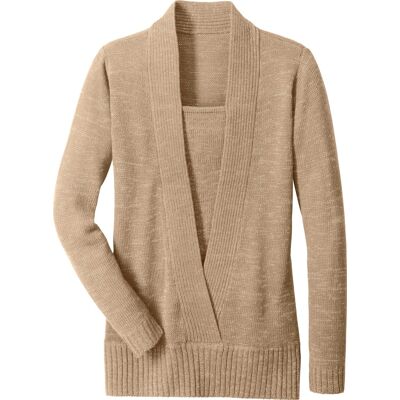 Sieh an! 2-in-1-Pullover goldfarben-meliert female 42 Sieh an! 2-in-1-Pullover goldfarben-meliert female 42