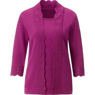 Sieh an! 2-in-1-Pullover magenta female 38 Sieh an! 2-in-1-Pullover magenta female 38