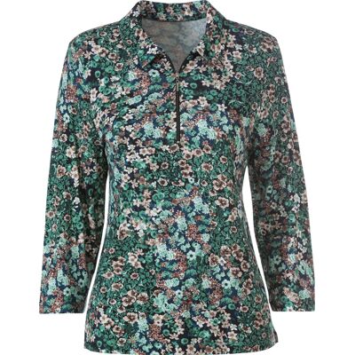 Sieh an! Poloshirt moos-sesam-bedruckt female 42 Sieh an! Poloshirt moos-sesam-bedruckt female 42